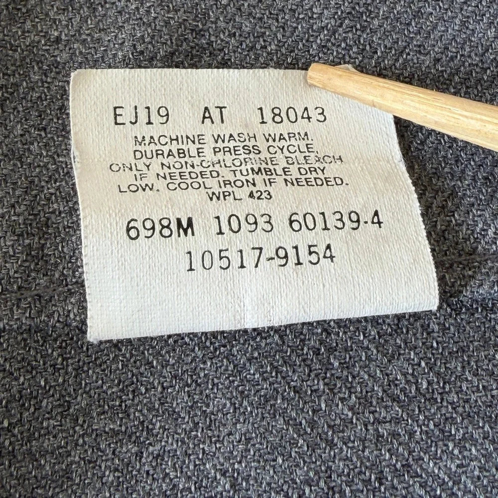 Vintage Levis 517 Sta-Prest Action Slacks Gray Polyester Pants 30x32 Made in USA